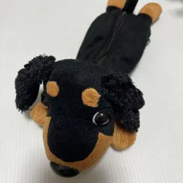 THE DOG 더 독 봉제 인형 파우치 펜 케이스 닥스훈트 레어