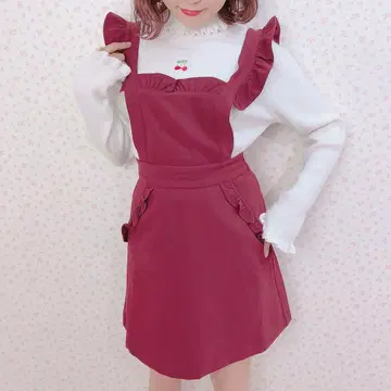 허니시나몬 허니시나몬 뒷면 리본 에이프런 잔스카