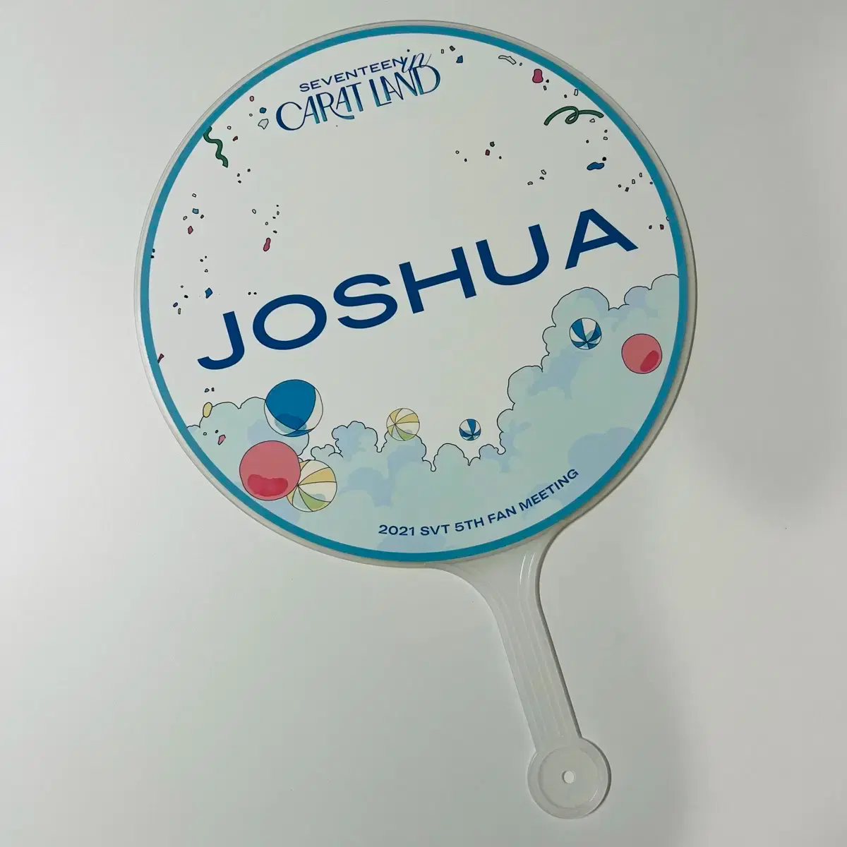 세븐틴 우치와 이미지 피켓 부채 2021 캐럿랜드 조슈아