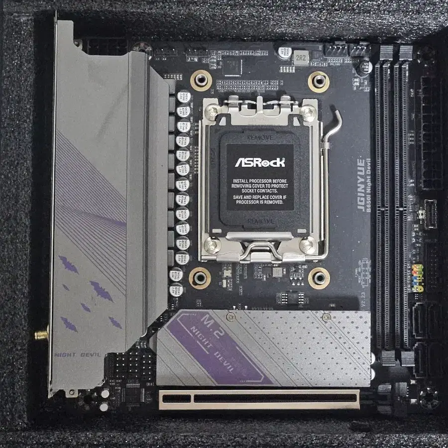 JGINYUE B650I Night Devil ITX Motherboard on Bunjang Global