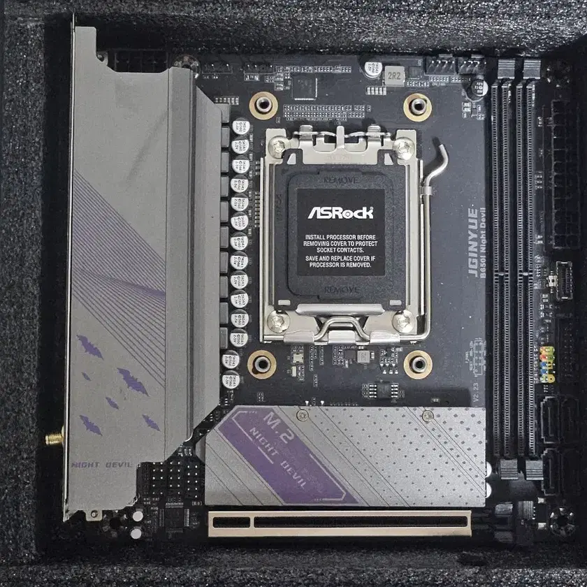 JGINYUE B650I Night Devil ITX Motherboard on Bunjang Global