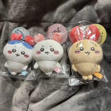 랍스터 토끼 게 치이카와 (먼작귀) 게 하치와레 마스코트 3개 세트