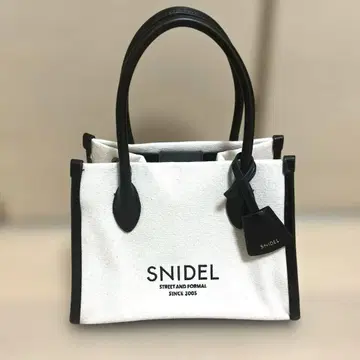 SNIDEL 에코 캔버스 백 M 블랙