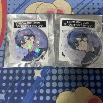 KAITO 캔뱃지 2개 세트 유키 미쿠 SNOWMIKU 2025