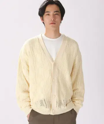 NIKO AND... 시스루 니트 가디건 아이보리