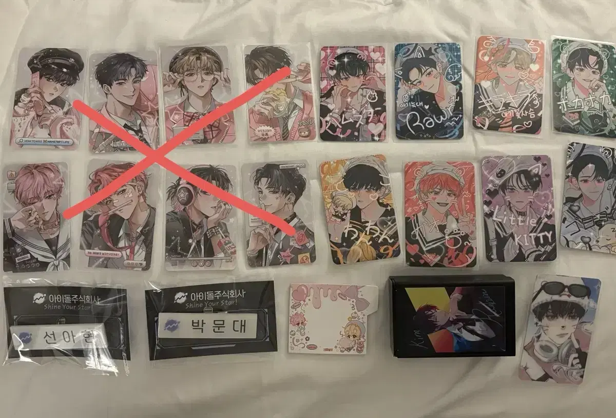 Demotjuk poca 40-50 official unofficial photocard goods name tag bulk Purikura