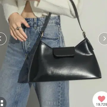 NEUNA 벨트 스퀘어 백 블랙