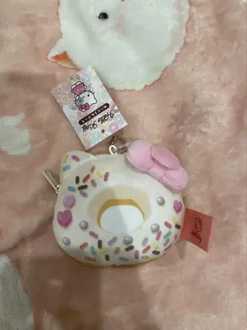 헬로키티 미니 파우치 봉제 인형 파우치 도넛 산리오 M 플랜