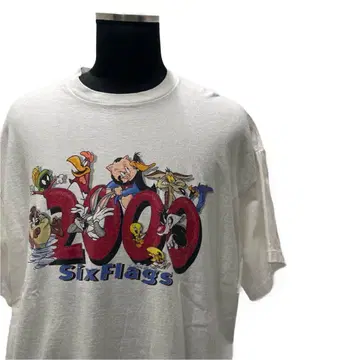 USA 빈티지 의류 00s LOONEY TUNES 프린트 티셔츠 미국제