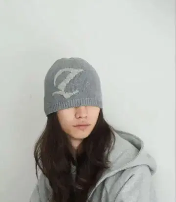 KAIKO THINK 비니 니트 캡 그레이