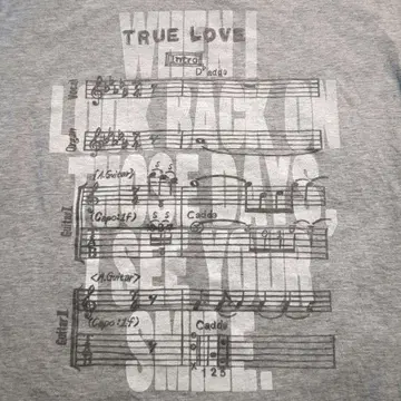 후지이 후미야 TRUE LOVE 악보 음표 기타 코드 30주년 티셔츠
