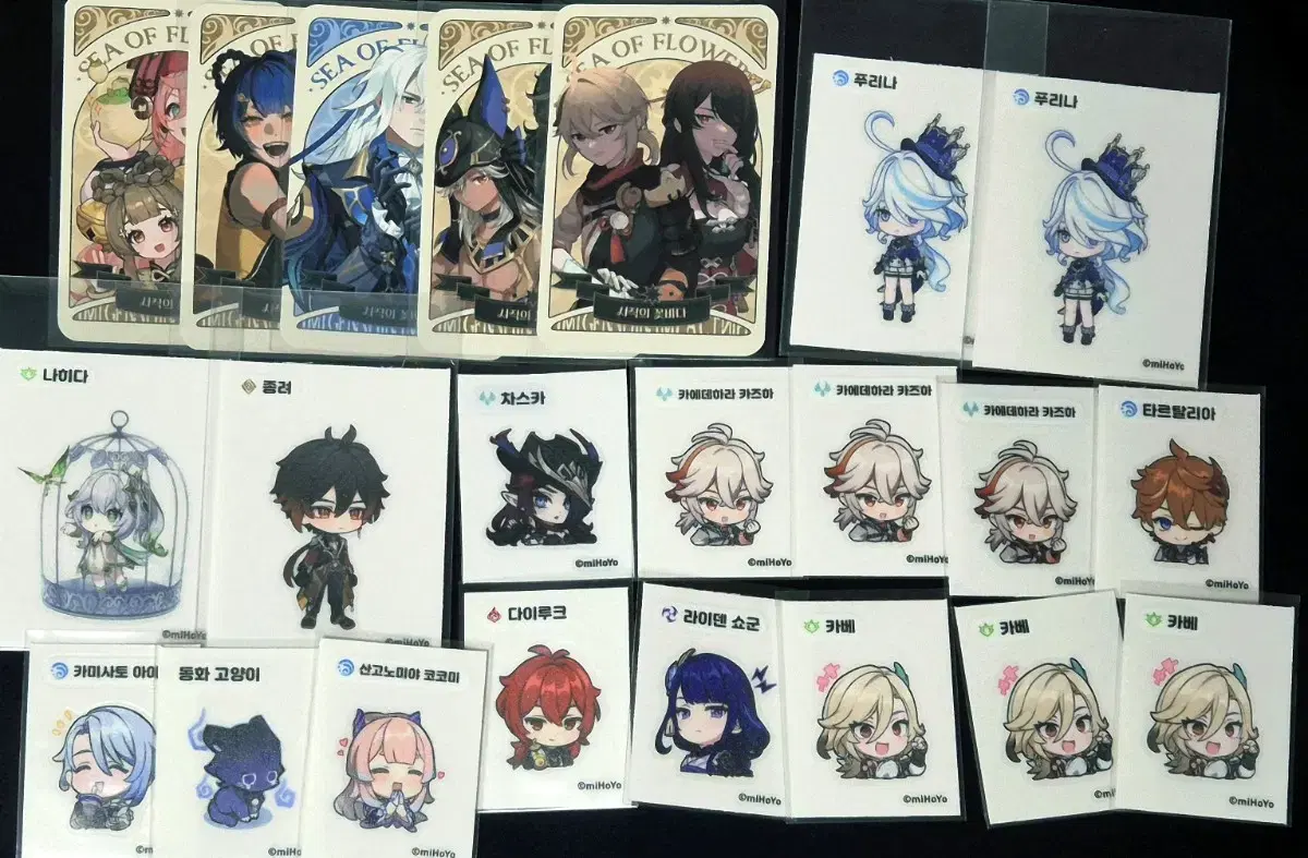 Genshin Impact Cafe Ddiboo Seal Series 1 special Furina, Zhongli, and Minini admission pre-order benefit, etc.