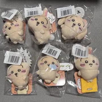 치이카와 토끼가 가득한 복권 E상 봉제 인형 배지 6개 세트