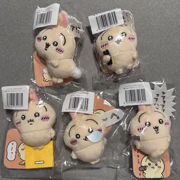 치이카와 토끼가 가득한 복권 E상 봉제 인형 배지 5개 세트
