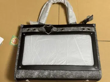 이타백 미사용 새상품 하트 데님