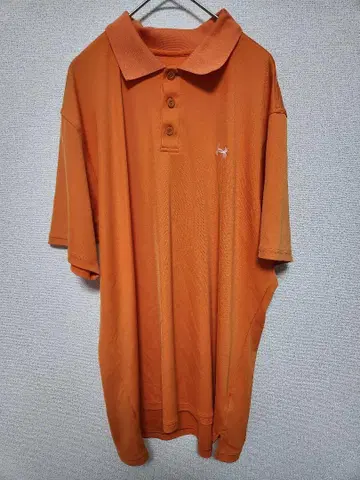 언더아머 오렌지 피케 셔츠 XL