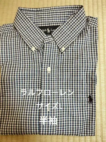 Ralph Lauren 반팔 체크 셔츠 L 사이즈