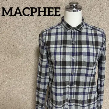 MACPHEE 맥피 체크 셔츠 38 코튼 100% 일본제