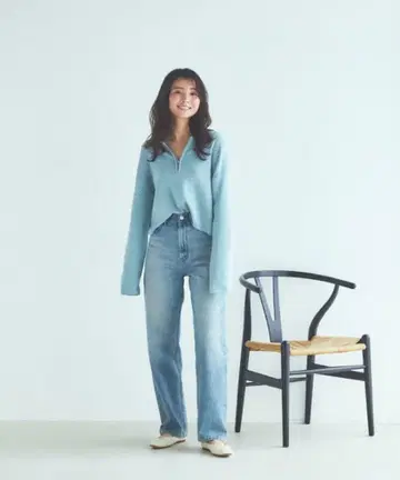 YANUK Trick Denim 보이즈 스트레이트 'LEA' 26