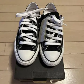 CONVERSE ALL STAR 블랙 로우 컷 미사용