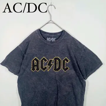 AC/DC 밴드 티셔츠 빈티지 가공 프린트 M