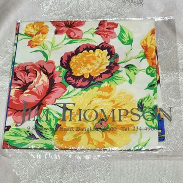 JIM THOMPSON 태국 실크 플라워 스카프
