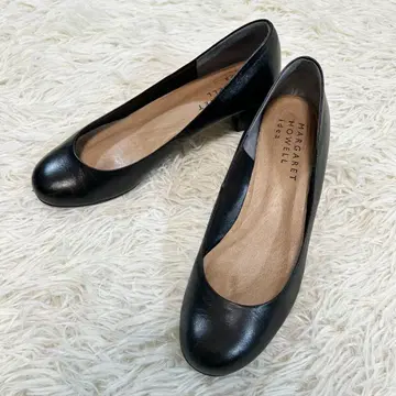 새상품급 마가렛호웰 아이디어 가죽 신발 힐 펌프스 23cm
