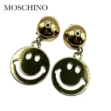 MOSCHINO 모스키노 이탈리아제 스마일 귀찌 골드 컬러