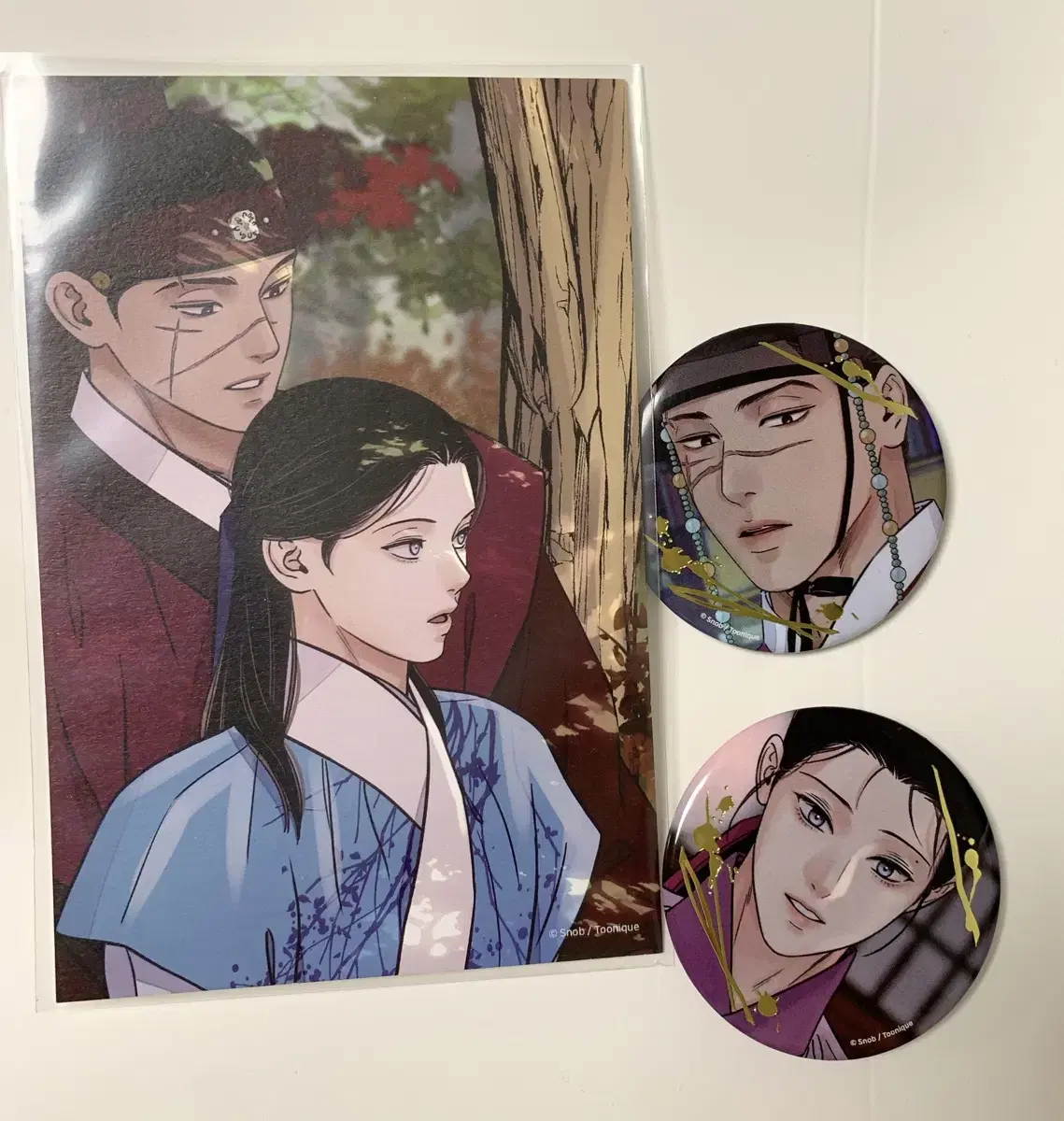 The Blade and Petal Colca Pre-order Benefit Postcard & Badge Bulk