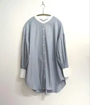 SLOBE IENA 클레릭 볼륨 슬리브 블라우스 밴드 카라