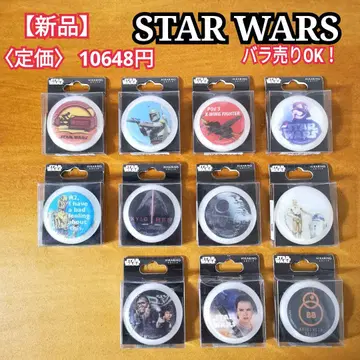 새상품 스타 워즈 히카링 배지 C3PO R2D2 BB8 영화 굿즈