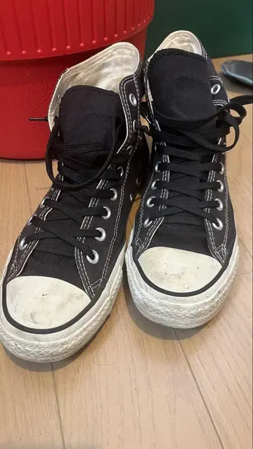 CONVERSE 하이컷 스니커즈 블랙 28.0cm