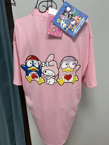 마이멜로디 돈펜 돈코 콜라보 티셔츠 M