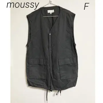 0199 moussy 마우지 그레이 V 넥 베스트 드로우 스트링 F