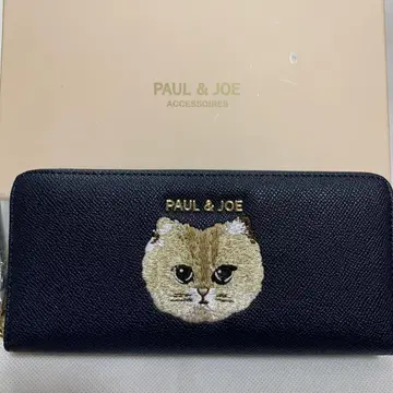 PAUL & JOE 장지갑 네이피 캣 자수