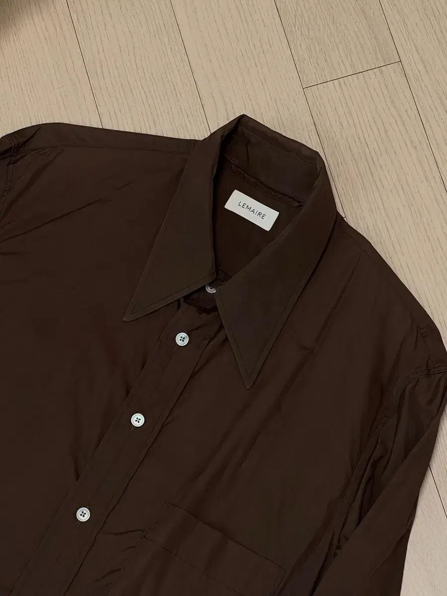 Lemaire Large kara Shirt Brown