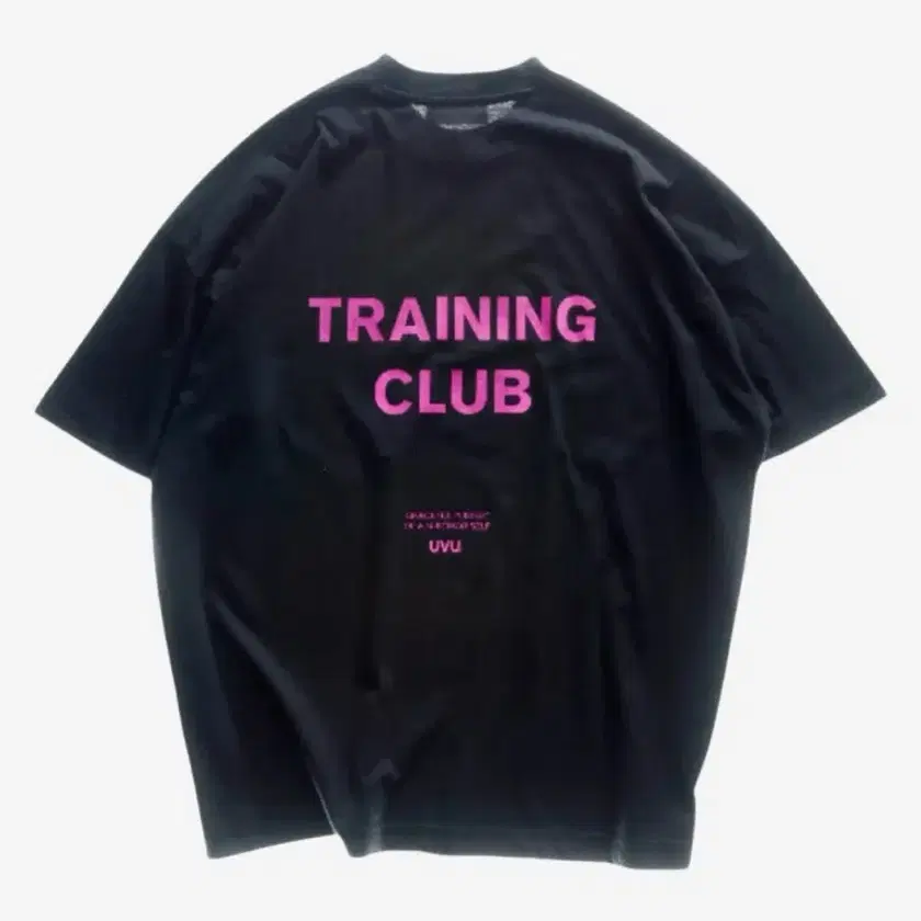 UVU Training Club T-shirt Black Pink on Bunjang Global Site.