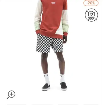 Vans 체커 패턴 숏 팬츠