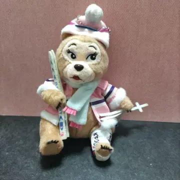 디즈니 컨트리 베어 극장 테디 장미 택 포함 봉제 인형 배지
