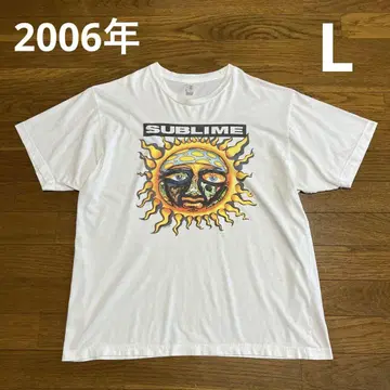 2006 Anvil SUBLIME 티셔츠 L 화이트 태양 Sublime