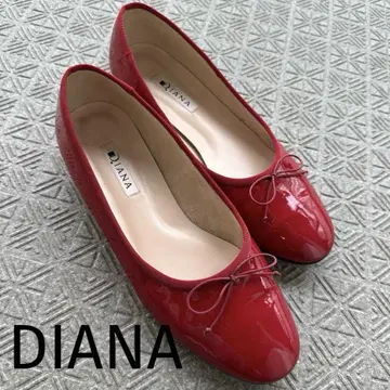 DIANA 플랫슈즈 레드