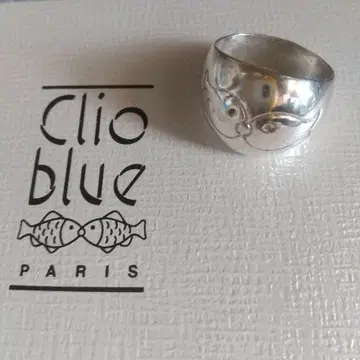 ClioBlue 반지 실버 물고기 모티브 빈티지
