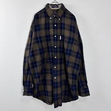 CHAPS RALPH LAUREN 긴팔 셔츠 체크 브라운 L 상당