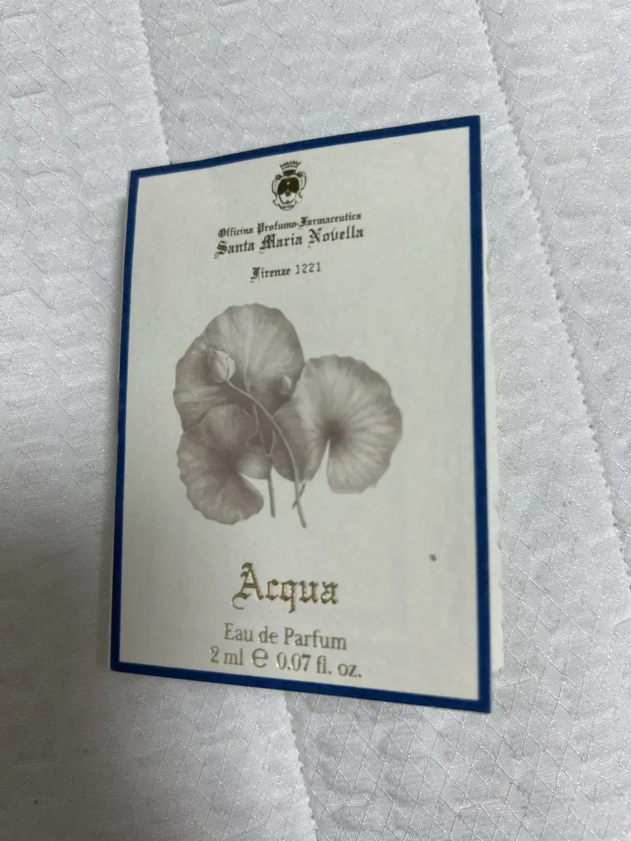 [Kook Moon-taek O] Santa Maria Novella Aqua Eau de Parfum 2ml