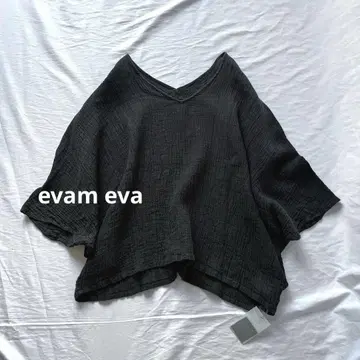 택 포함 evam eva 크레이프 린넨 풀오버 블라우스 에붐에바