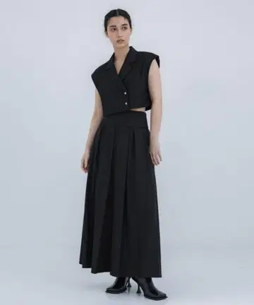 MANY WAY SHORT JACKET WITH SKIRT 블랙 M