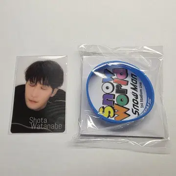 Snow Man Snow World 와타나베 쇼타 러버 밴드 엿보기 카드