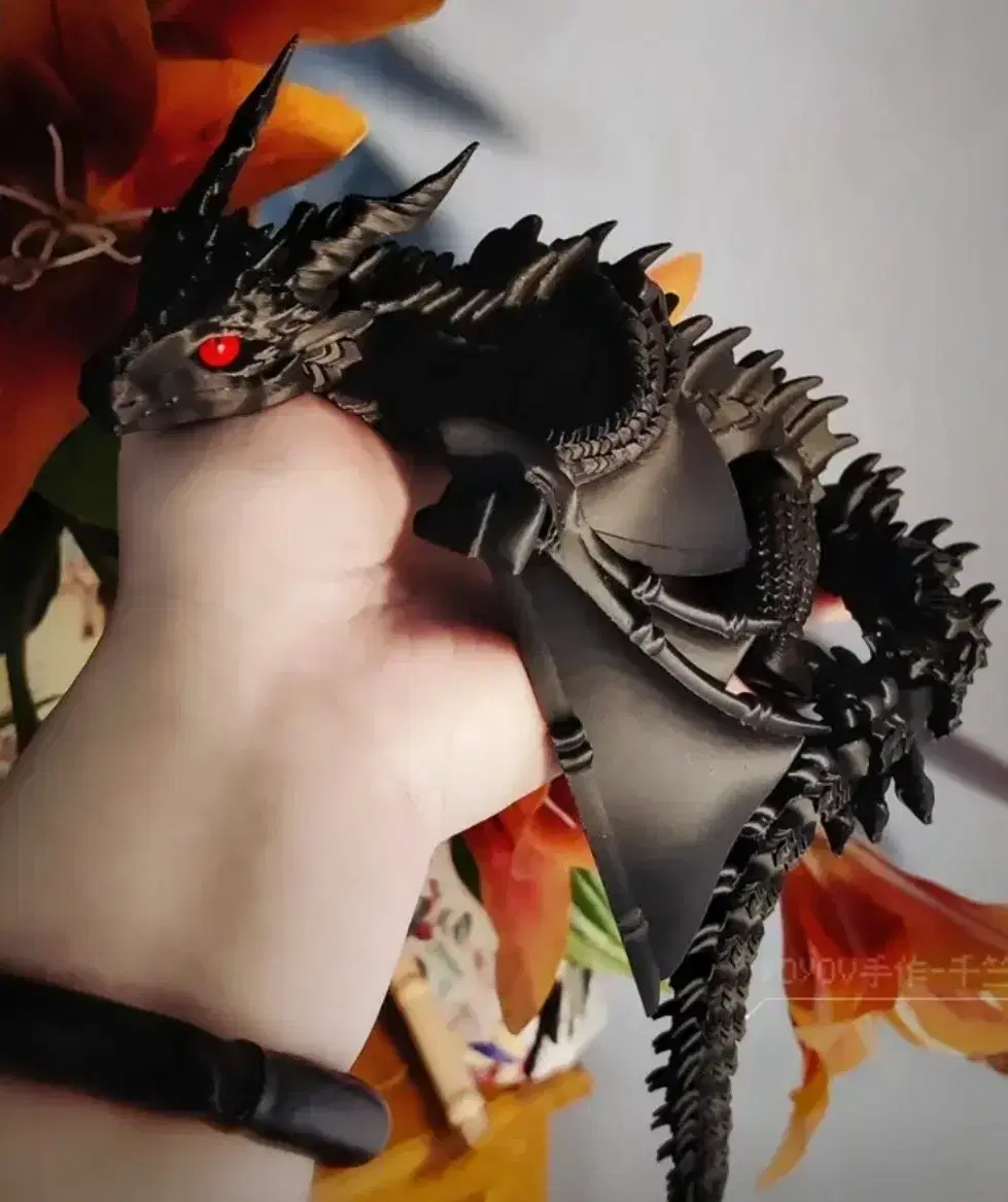 Love and Deepspace Luv&Deep Jin Attribute 3D Dragon Figure Red