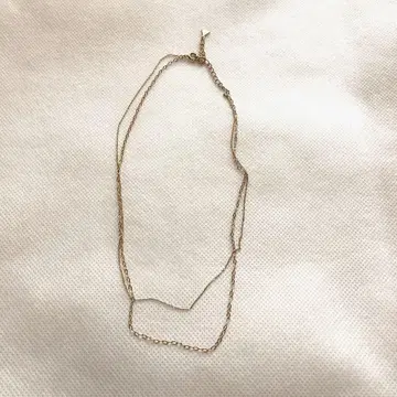 쥬에테 골드 2줄 목걸이