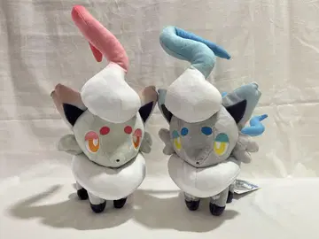 포켓몬 비취 조로아 색상 차이 보통 세트 봉제 인형 택 포함